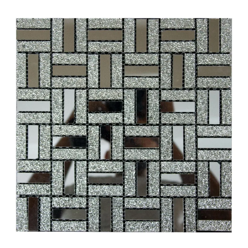 Kit 10 Pastilhas Adesivas Prateada Espelhada 30cmx30cm D35