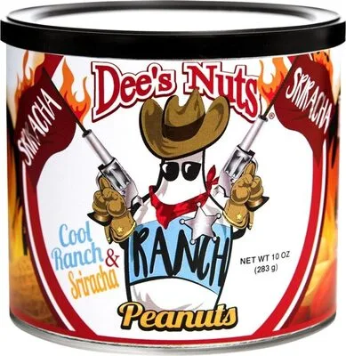Cool ranch sriracha flavored gourmet peanuts