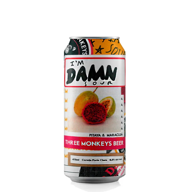 Cerveja Three Monkeys I'm Damn Sour Ale 473ml