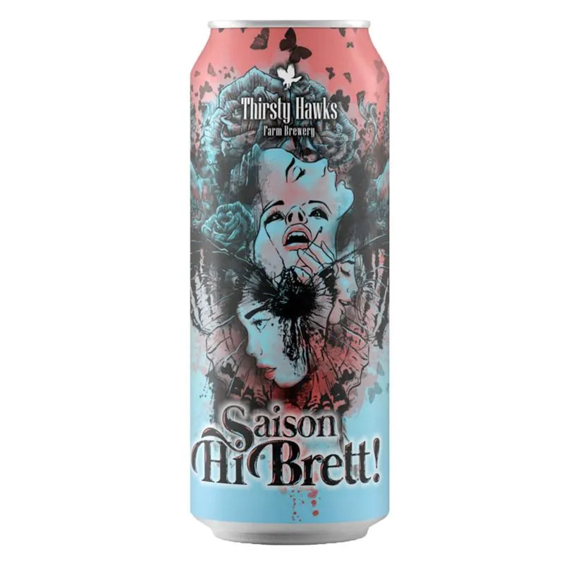 Cerveja Thirsty Hawks Hi Brett! Saison c/ Brett Lata 473 ml