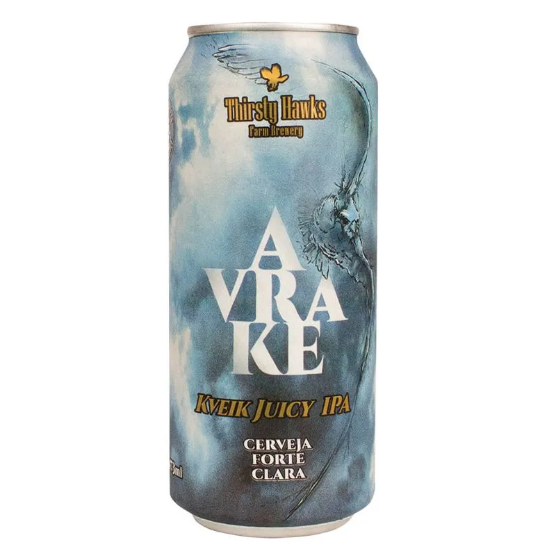 Cerveja Thirsty Hawks Avrake Kveik Juicy IPA Lata 473ml
