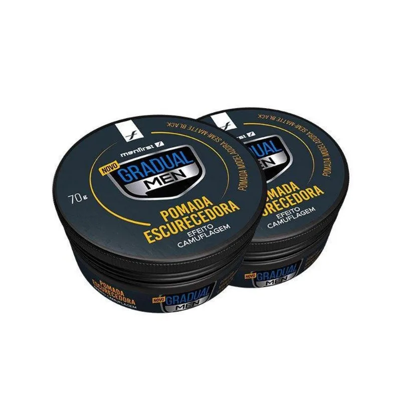 Pomada Escurecedora De Cabelo E Barba (2x) Menfirst