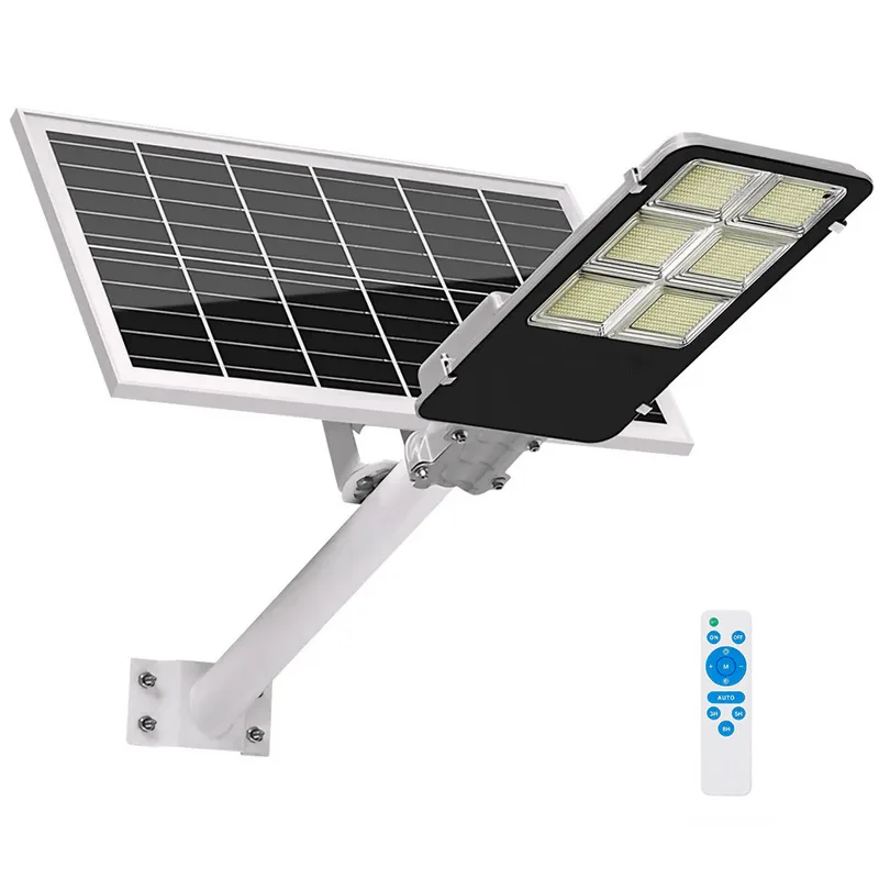 Luminária Refletor Solar Led 300W Holofote com Placa Solar