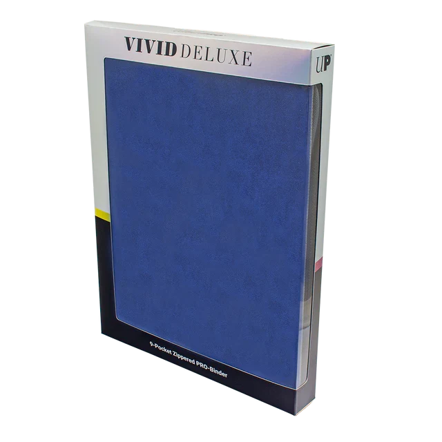Vivid Deluxe 9-Pocket Zippered PRO-BINDER® Blue