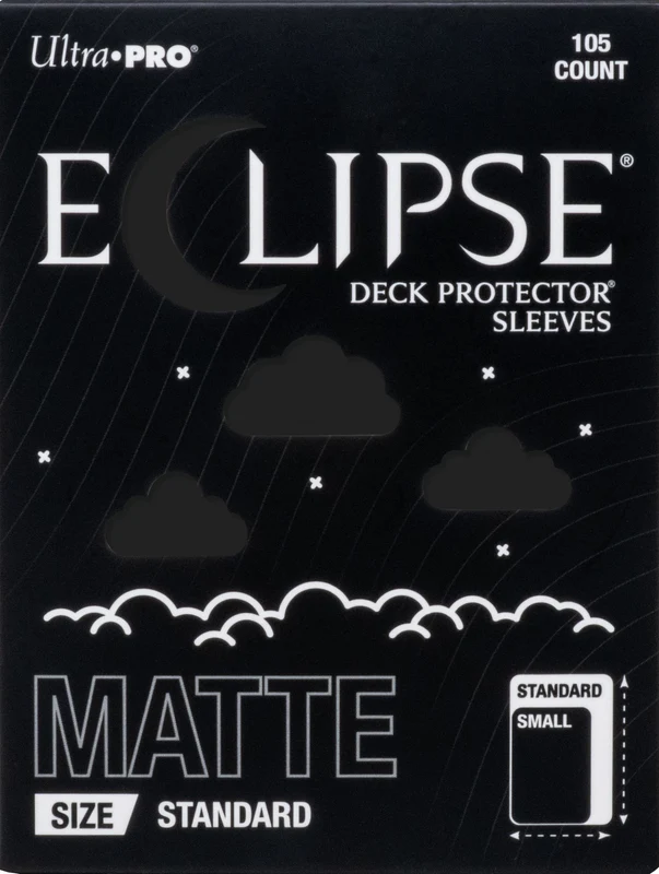 Sleeves - Ultra Pro - Enhanced Eclipse Gloss - Matt Jet Black (105CT)