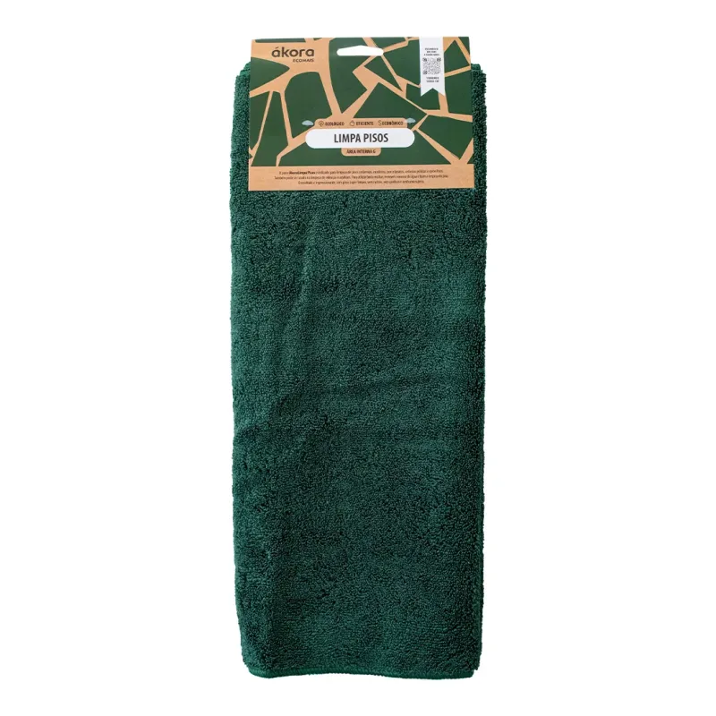 PANO ÁKORA LIMPA PISO INTERNO 40X60 VERDE UNIDADE