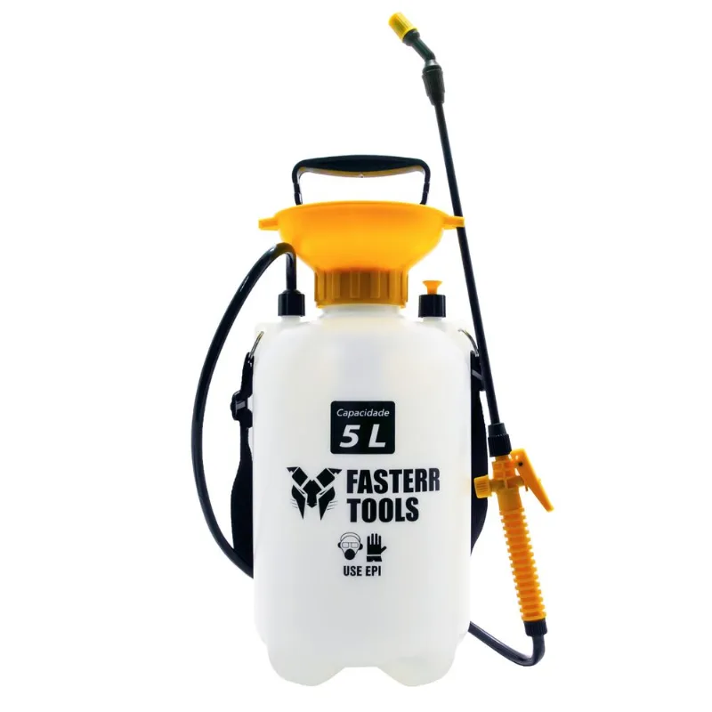 Pulverizador Borrifador Manual com Bomba e Mangueira 5L FST029 Fasterr