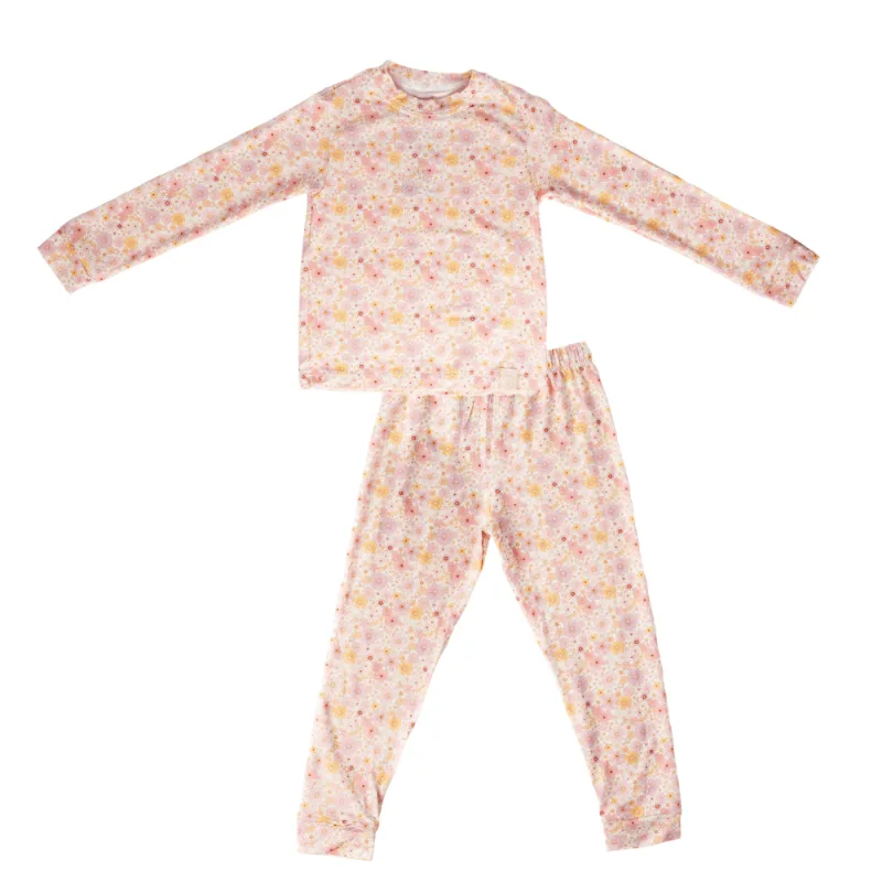 Pijama Manga Longa Infantil Floral Manu Bup Baby Pijama Manga Longa Infantil Floral Manu 4 Anos Bup Baby