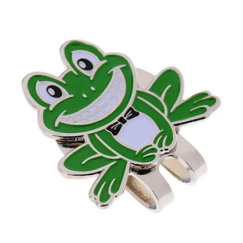 4xfunny Frog Pattern Alloy Golf Ball Marker Com Magnético