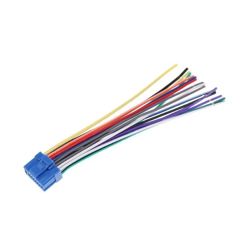 Plugue Do Chicote De Fios Do Alto-falante Estéreo Do Rádio Do Carro De 2x16 Pinos