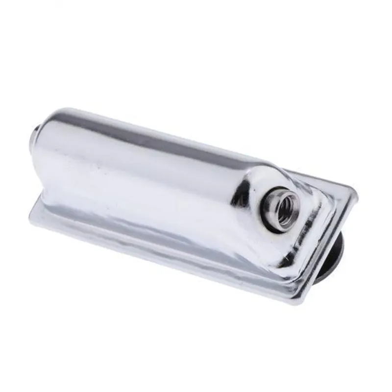 2xlugs De Tambor Tom De Extremidade Dupla Face Prata Com Parafusos De Montagem