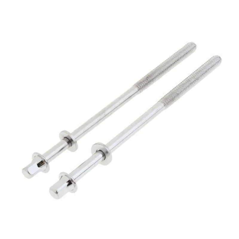 Hastes De Tensão De Tambor De Aço Inoxidável 2x2pcs Para Peças De Tambor