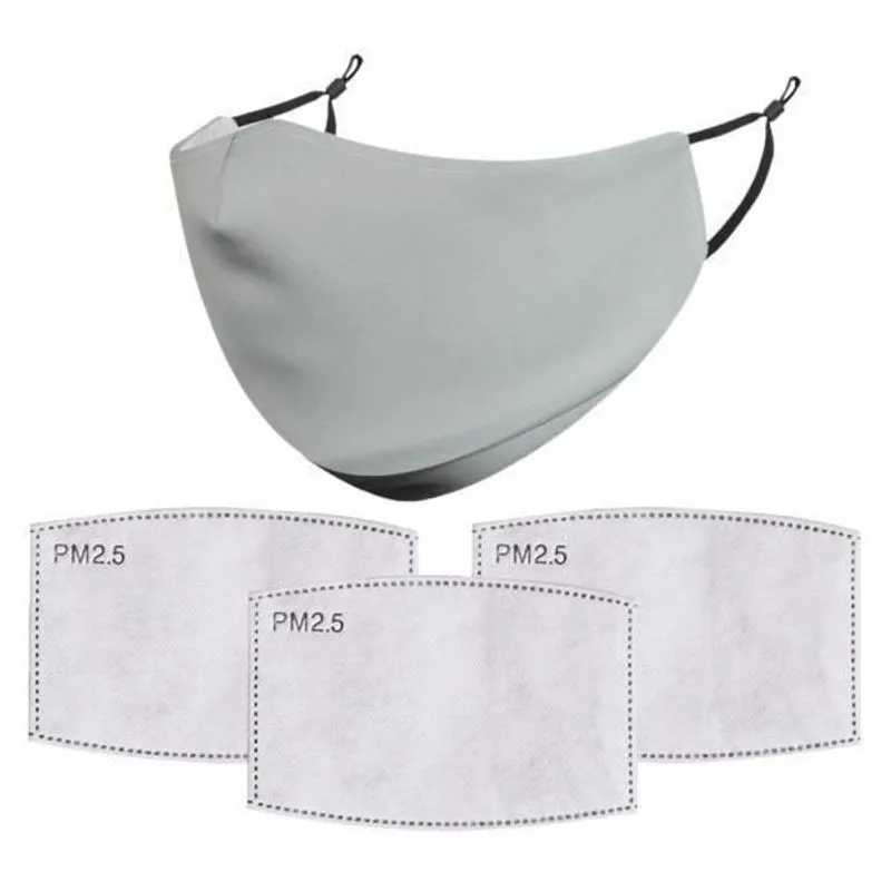 2xunisex Máscara Reutilizável Para Adultos Anti-poeira Pm 2.5 Filtro De Neblina