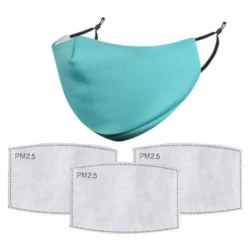2xunisex Máscara Reutilizável Para Adultos Anti-poeira Pm 2.5 Filtro De Neblina
