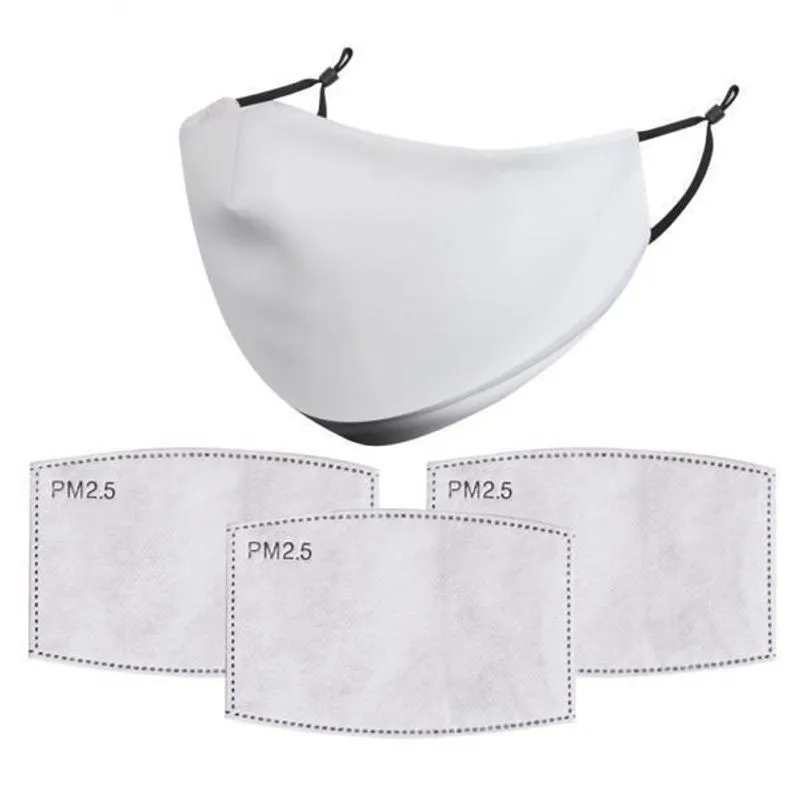 2xunisex Máscara Reutilizável Para Adultos Anti-poeira Pm 2.5 Filtro De Neblina