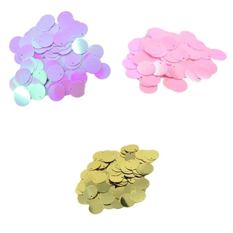 390 Pçs Diy Lantejoulas Soltas Redondas Brilhantes Paillettes Costura Diy