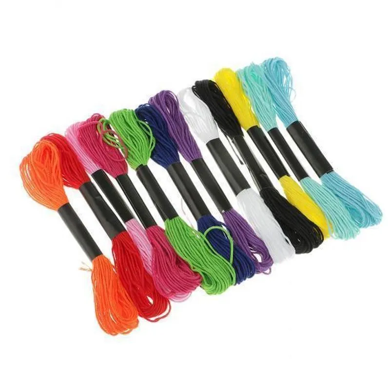 Fio De Ponto Cruz Bordado 2x12 Pçs Para Bricolage