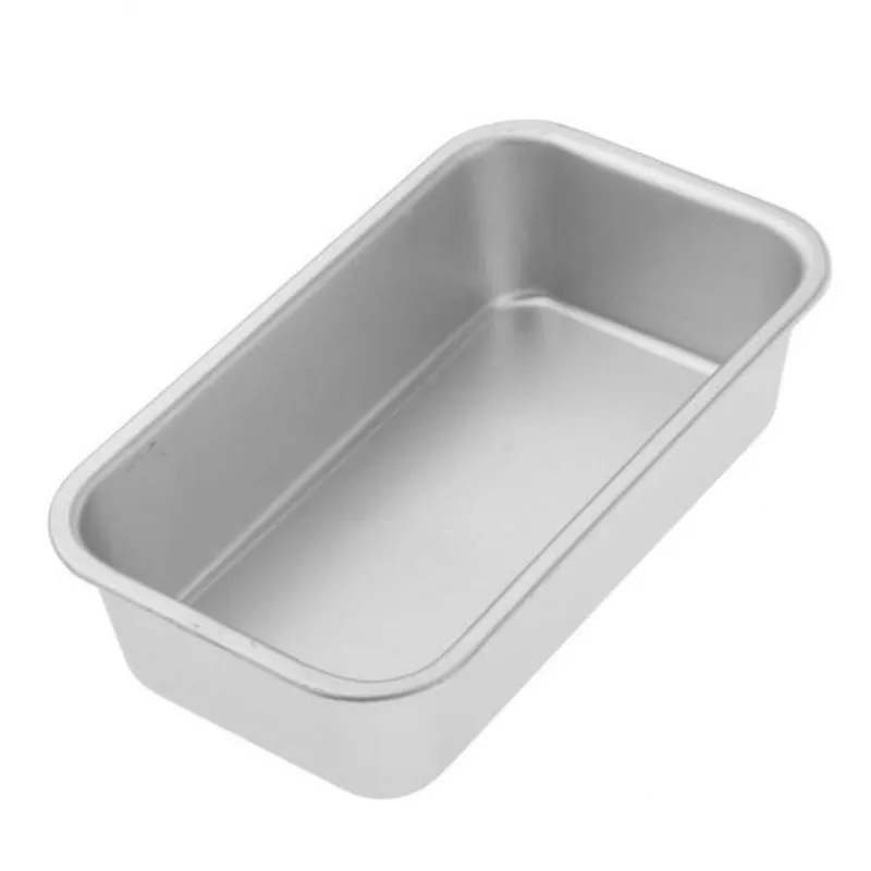2xaluminum Alloy Bakeware Loaf Pan Toast Cheese Box Brownie