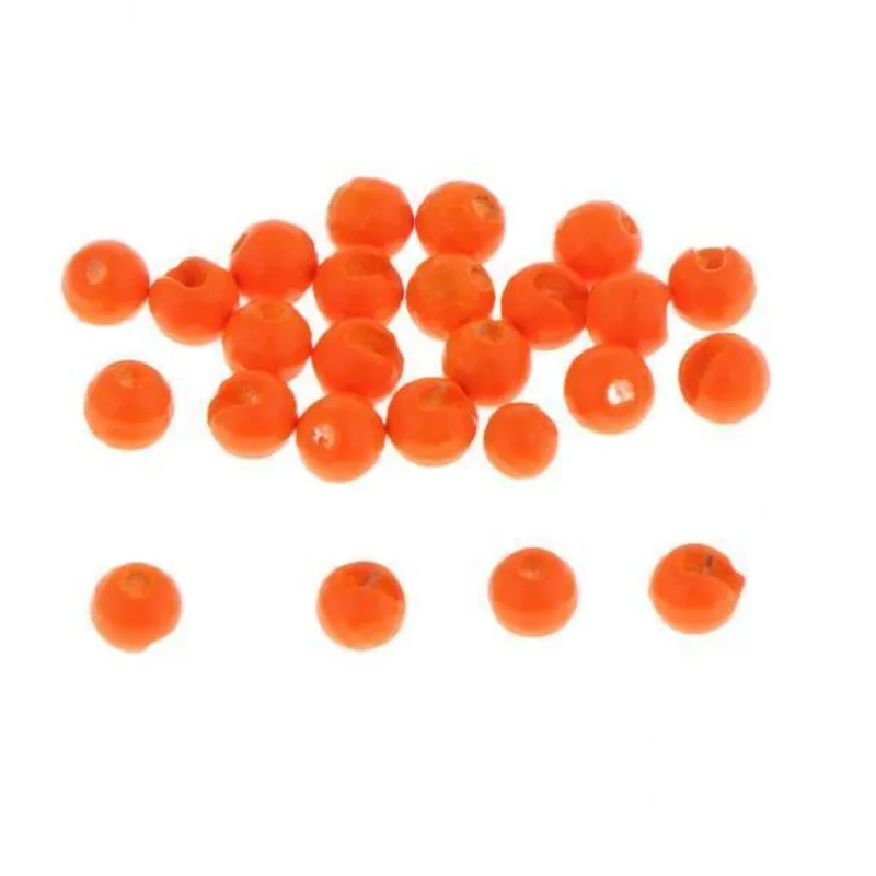 2x25pcs Slotted Tungsten Fly Amarração Grânulos Diy Fly Amarração