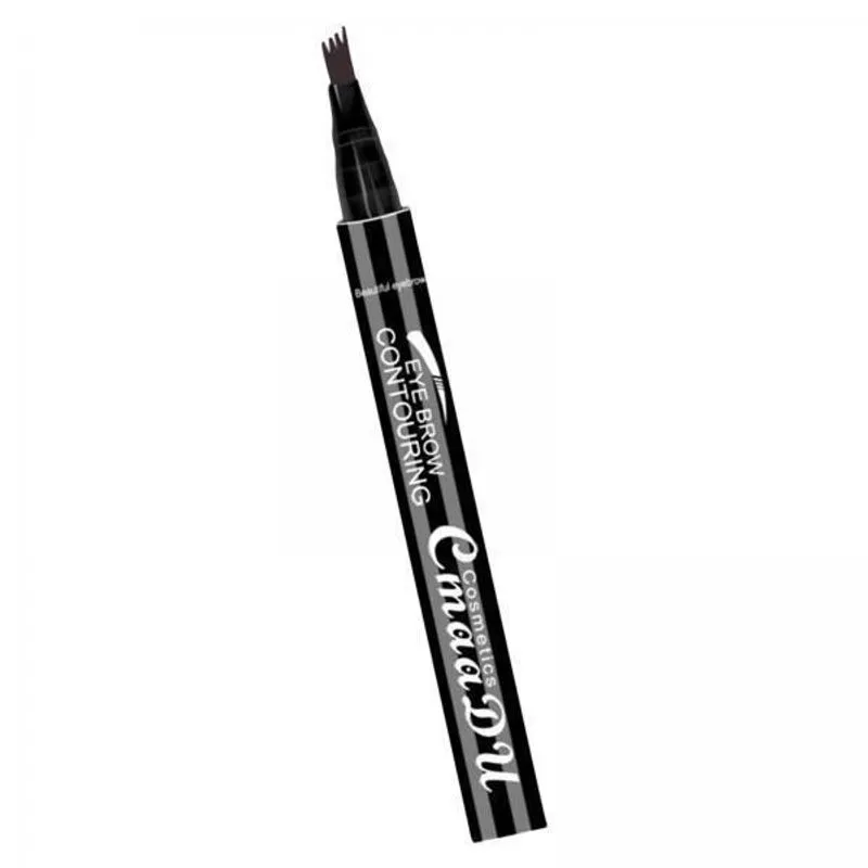 Caneta De Sobrancelha 2x4 Pontas Líquido Lápis De Sobrancelha Cosmético Impermeável