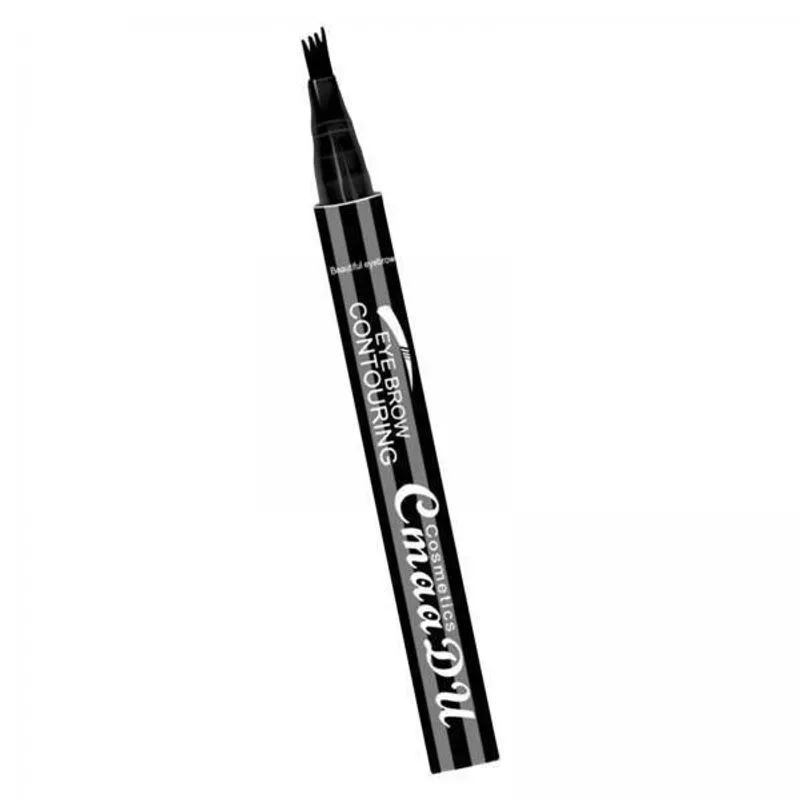 Caneta De Sobrancelha 2x4 Pontas Líquido Lápis De Sobrancelha Cosmético Impermeável