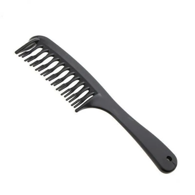 3x Dentes Duplos Pente Desembaraçante De Cabelo Antiestático Corte De Barbeiro