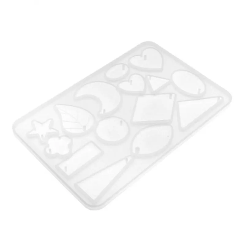 2xmoldes Geométricos De Silicone De Cristal Fabricação De Jóias Moldes Diy