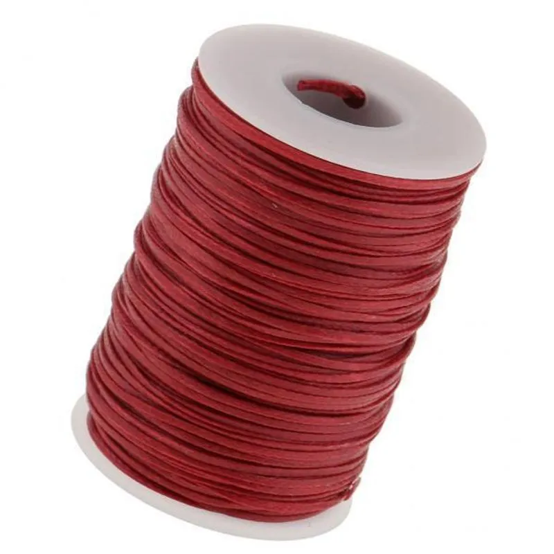Linha Plana De Linha Encerada De 2x70 Metros Para Artesanato Em Couro 1,2 Mm