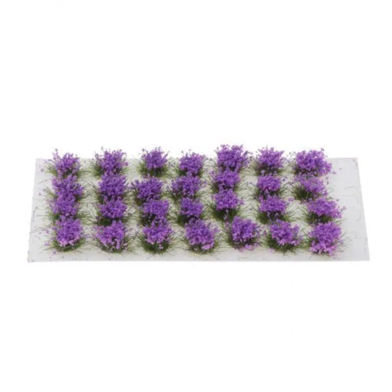3xestágio De Modelo Militar De Grupos De Vegetação De Flores Em Miniatura