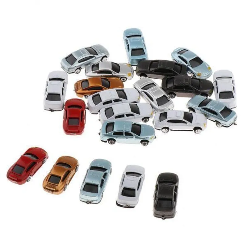 3x20pçs Modelo Estacionamento Cenário Rua Layout Sandtable
