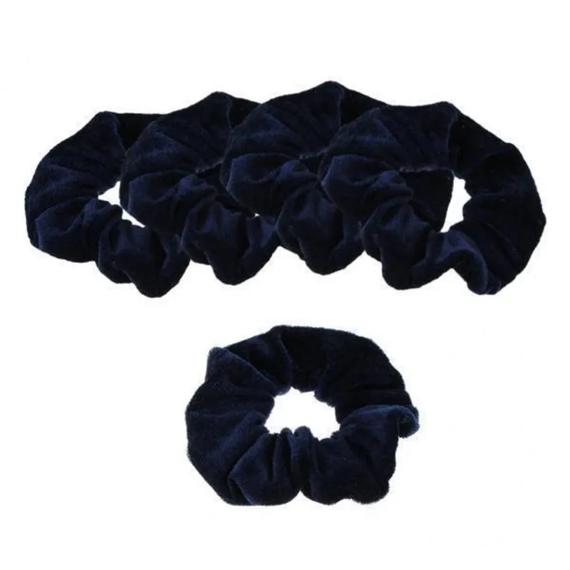 4x5 Peças De Cabelo De Veludo Scrunchies Elástico Faixa De Cabelo Macio