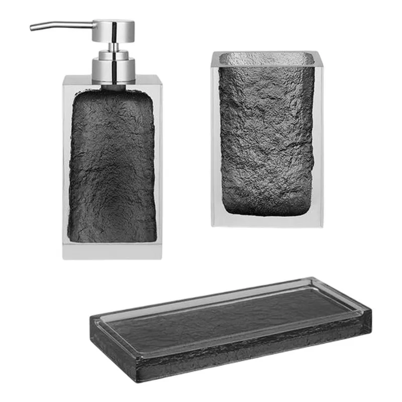 3x Conjunto De Acessórios De Banheiro Dispensador De Shampoo Para Banheiro