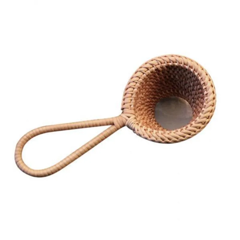 3xlong Handle Rattan Tea Infuser Strainer Leakage Mesh Tea