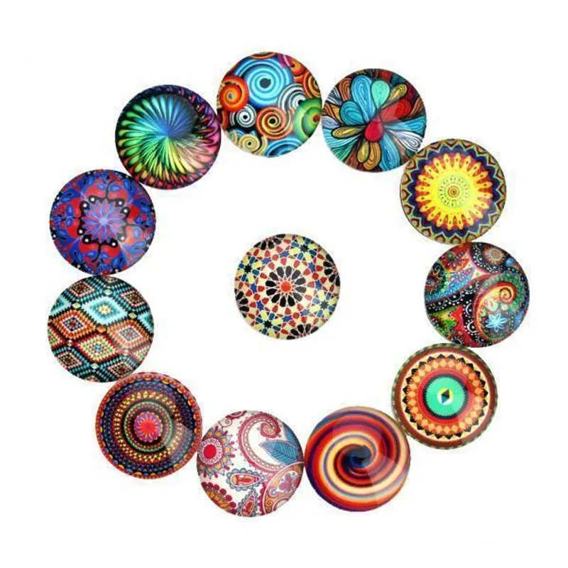 3x20 Peças De Vidro Flatback Scrapbooking Dome Cabochons Para