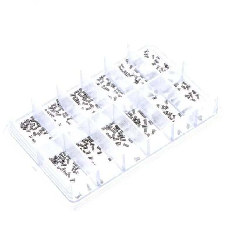 2x Aço Inoxidável Sortido 12 Tamanho Para Óculos