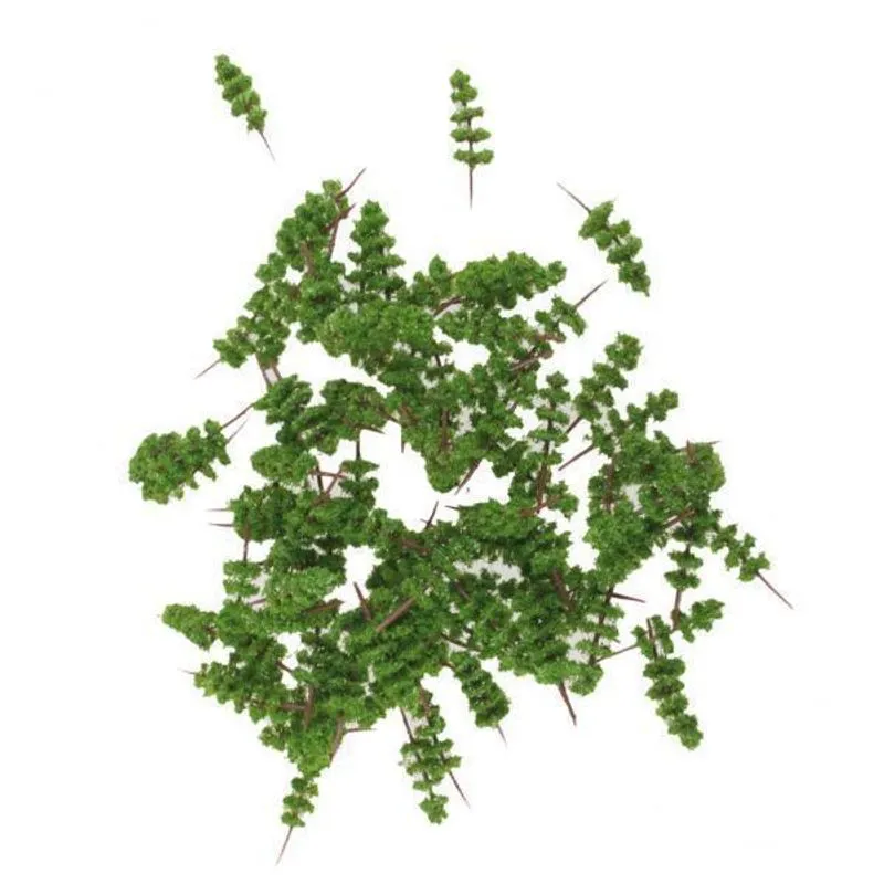 2x100pçs Árvores Modelo Verde 1:400-1:500 4cm Tc40
