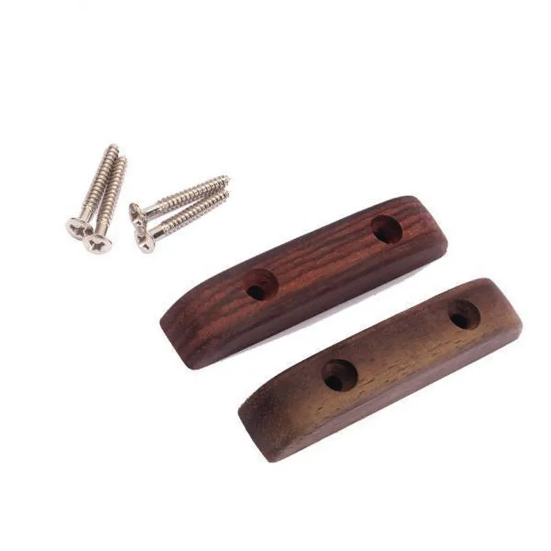 4x2 Peças De Descanso Para Polegar De Guitarra Baixo Pau-rosa