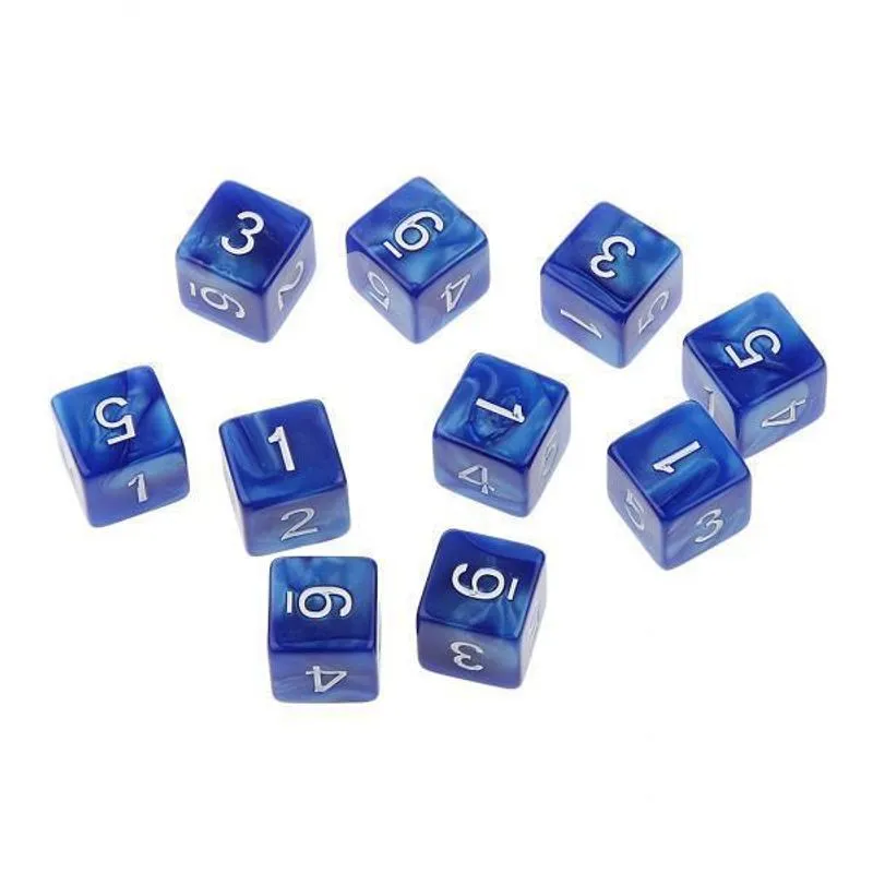 4x 10pcs Six Sided D6 Playing D&amp;d Rpg Party Games Dice
