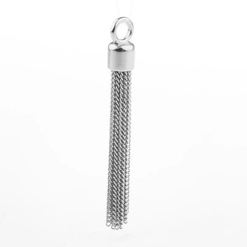 2xlong Metal Chain Tassel Pendant Tassels Jewelry