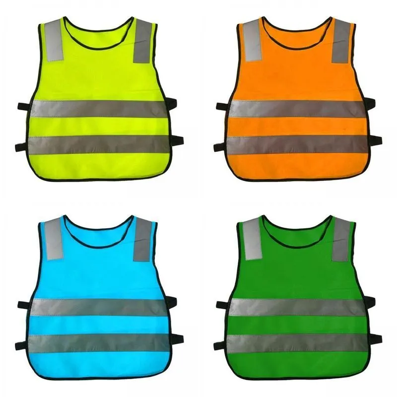 Pack De 4 Casacos Colete Refletivo Escolar Sem Mangas Infantil