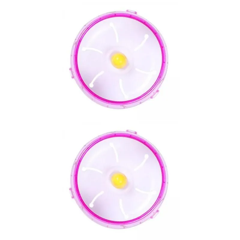 Roda De Exercício De Hamster Giratória Com Disco Giratório De Plástico De 2 Peças