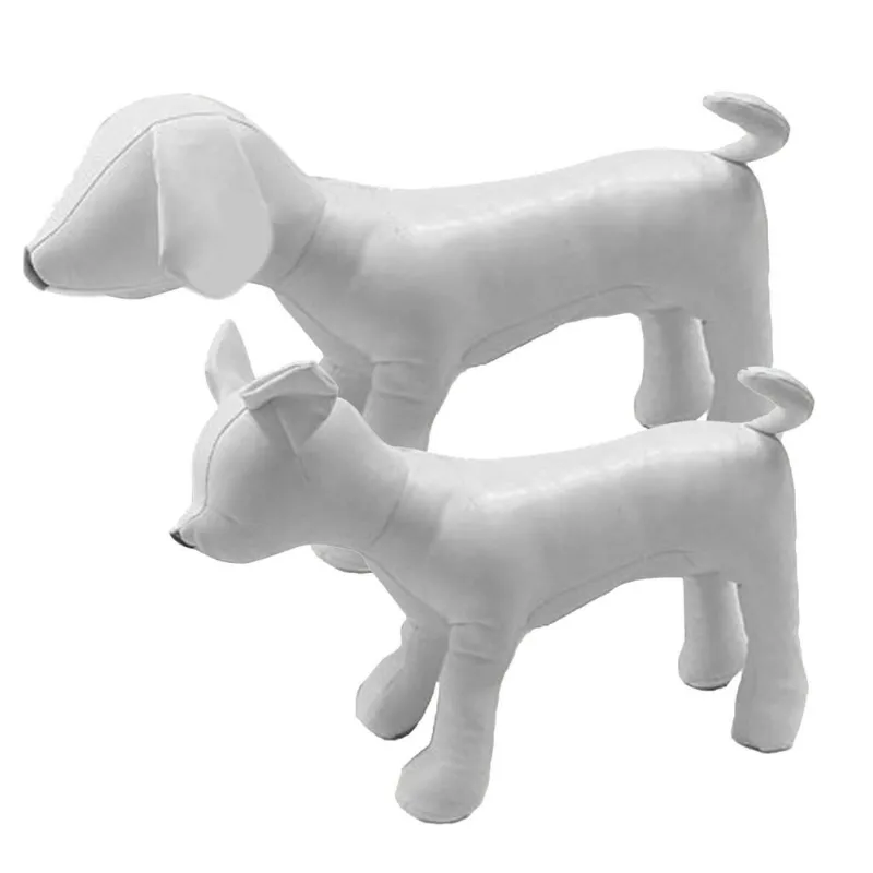 Modelo De Manequim De Cão De Couro Pu 2 Peças Para Roupas De Exibição