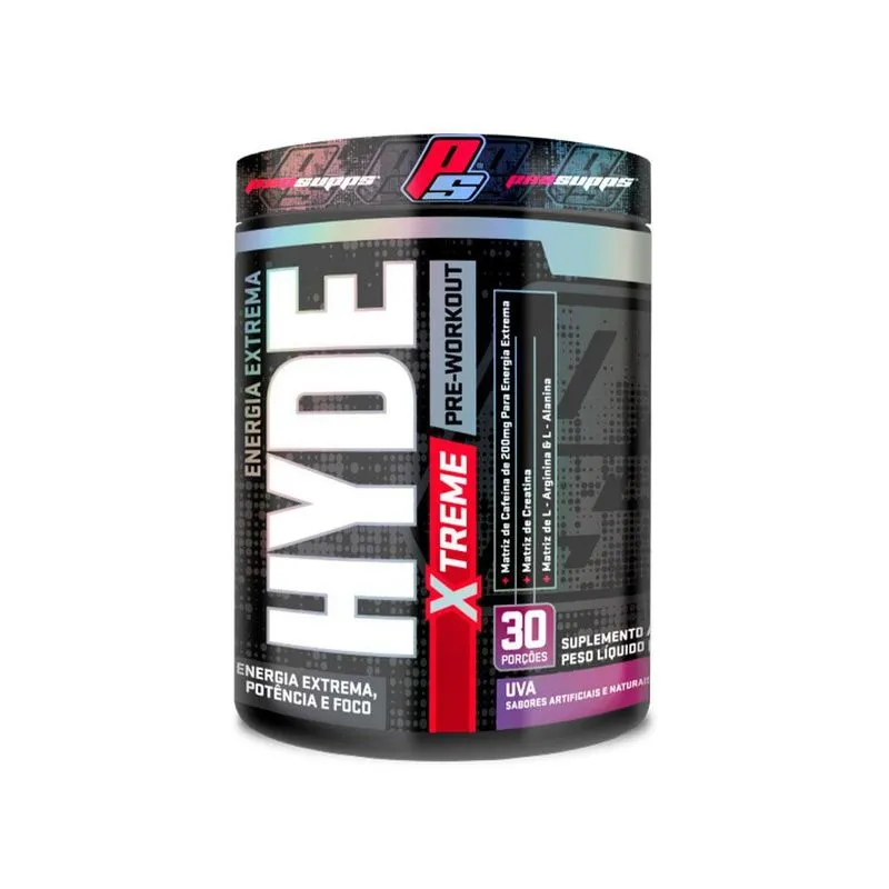 Pré-treino Hyde Extreme 222g 30 Doses Uva Prosupps
