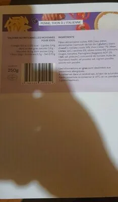 Penne,thon à l'italienne