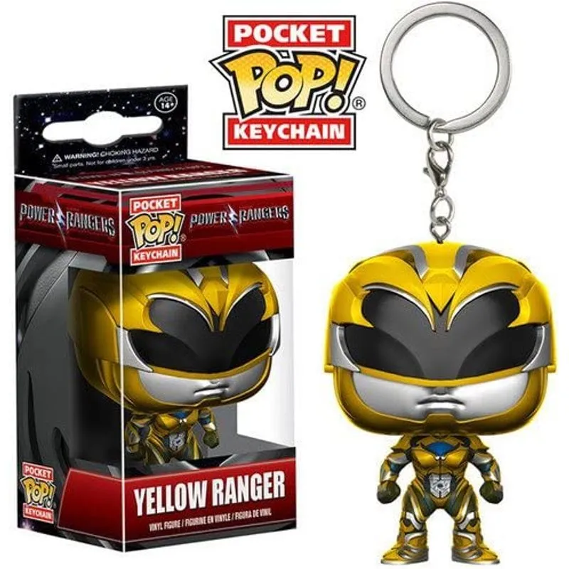 Funko Pop Keychain Power Rangers Yellow Ranger Toy Figure