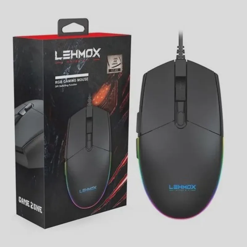 Mouse Gamer Led rgb Lehmox gt M9 1200dpi