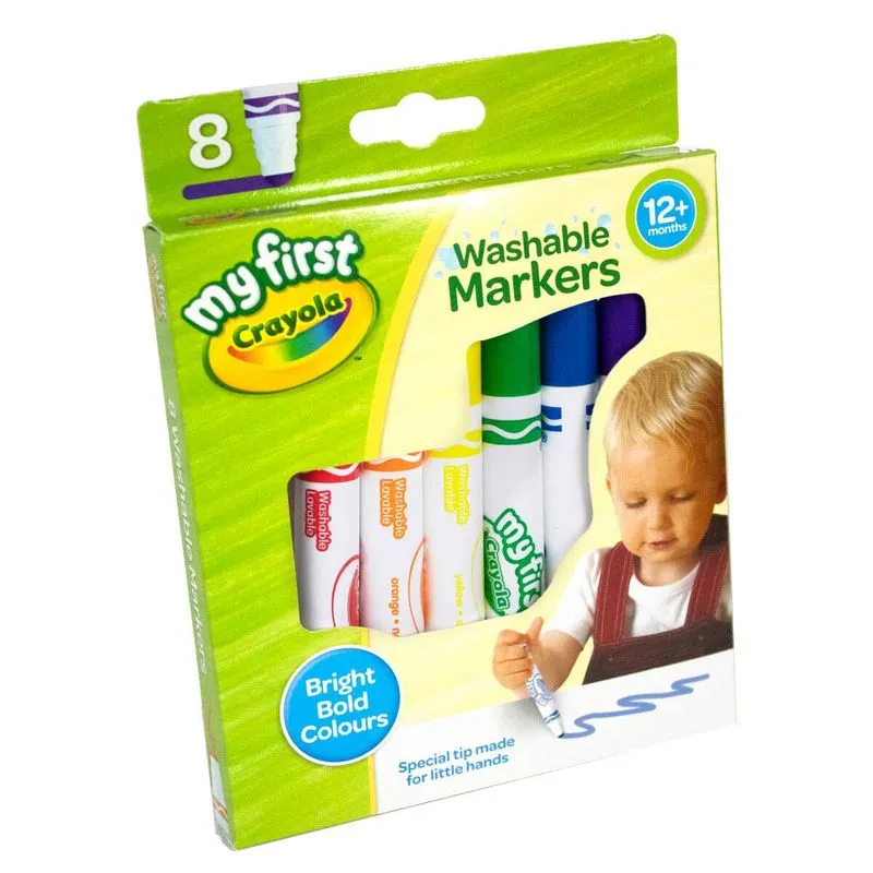Marcadores Laváveis Crayola Myfirst Sorted Colors 12 Meses Ou Mais