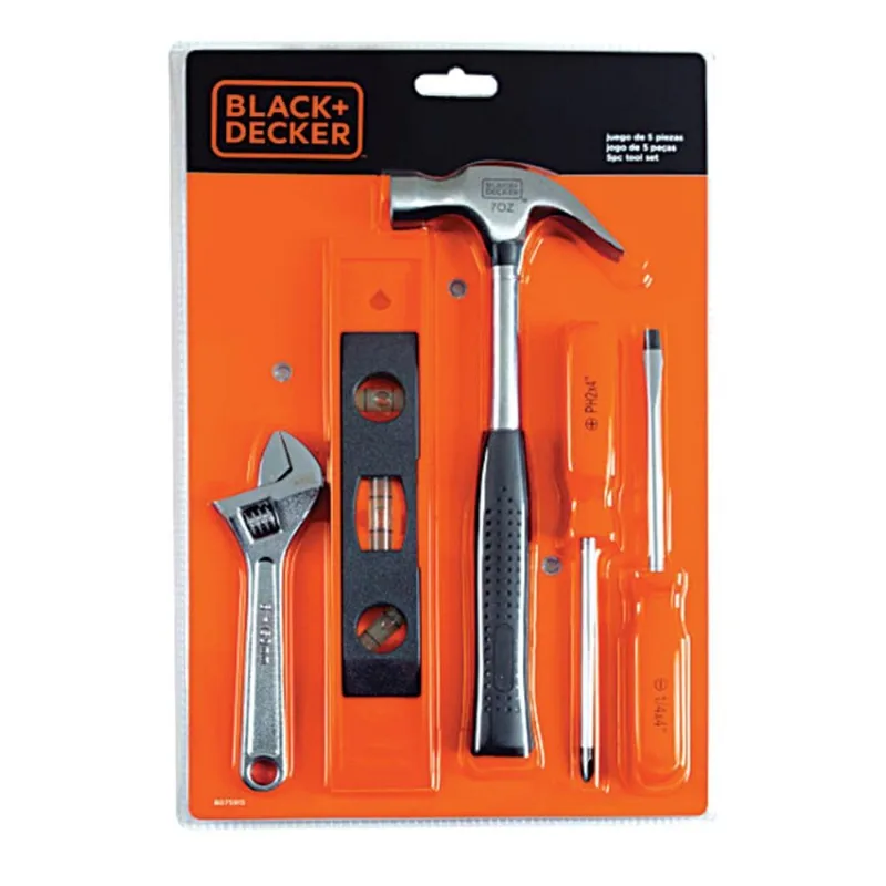 Kit de Ferramentas com 5 Peças BD75915 Black e Decker