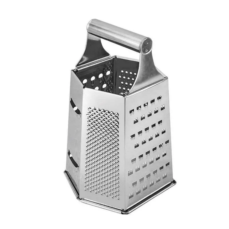 Ralador 6 Faces Em Aço Inox - 22 Cm