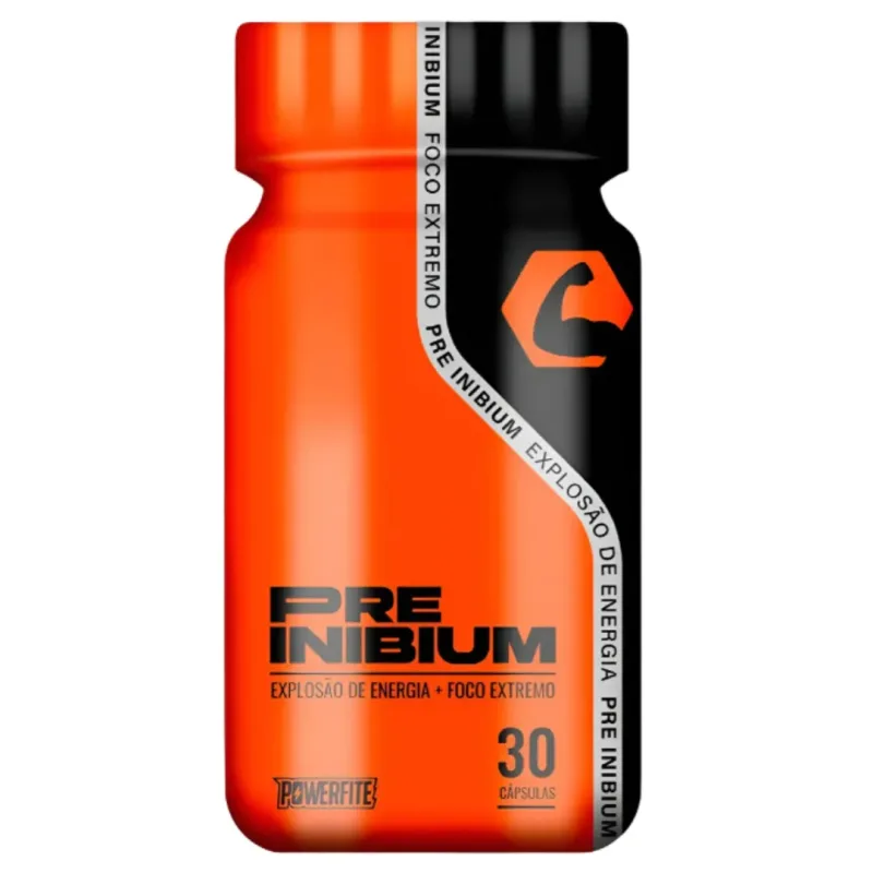 Pré Inibium 30 Cápsulas Original - Energia, Foco, Saciedade e Auxílio na Queima de Gordura - Arruda Suplementos- Loja de Suplementos em Fortaleza